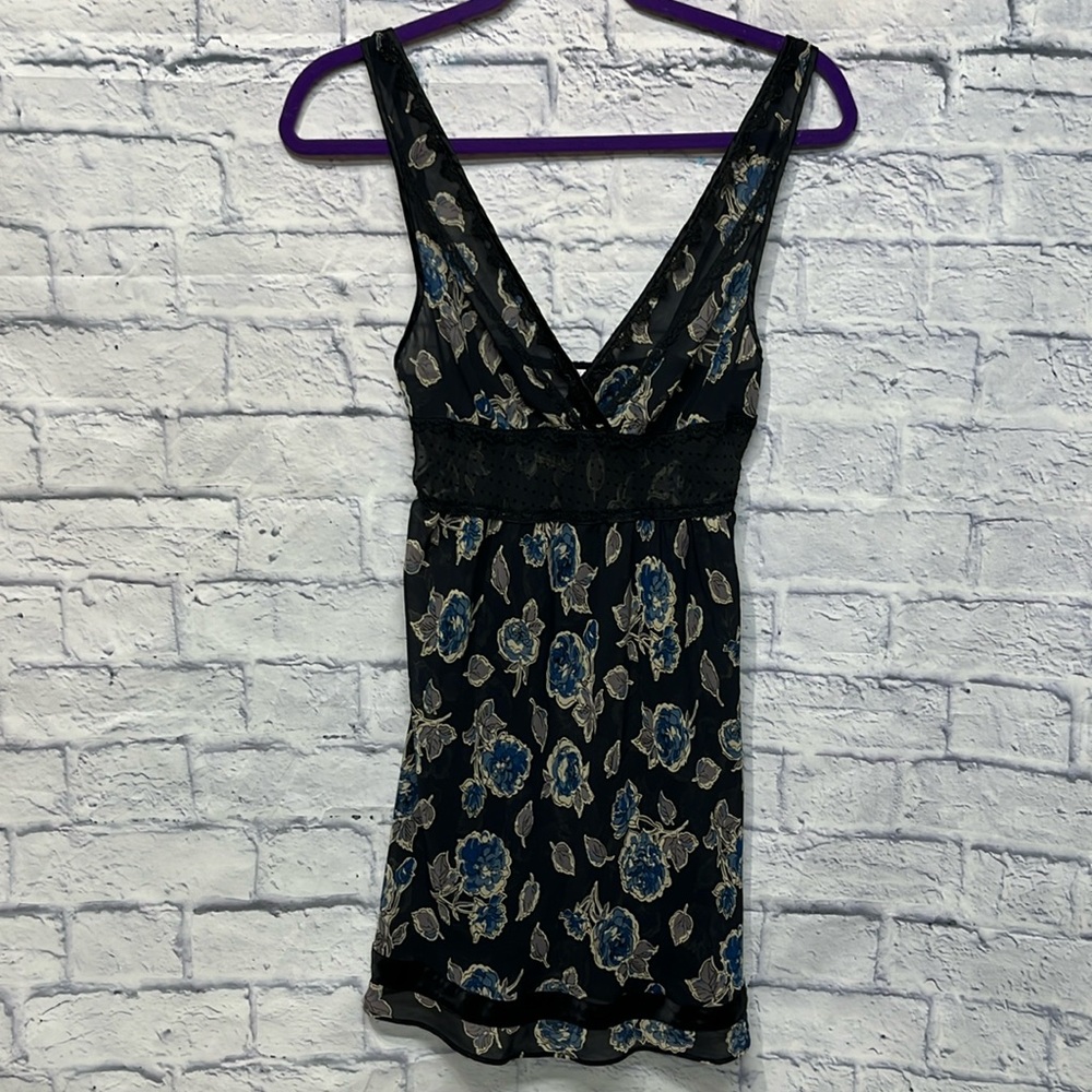 Victoria's Secret Angles Women's Black and Blue Babydoll